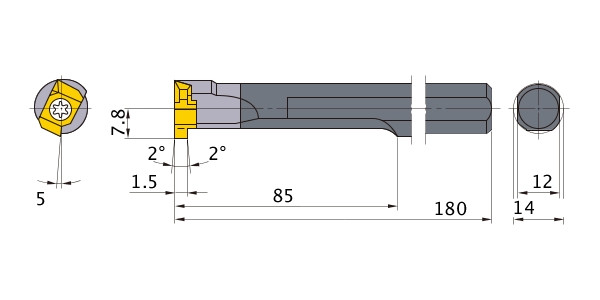 Mitsubishi beitelhouder FSL5214R